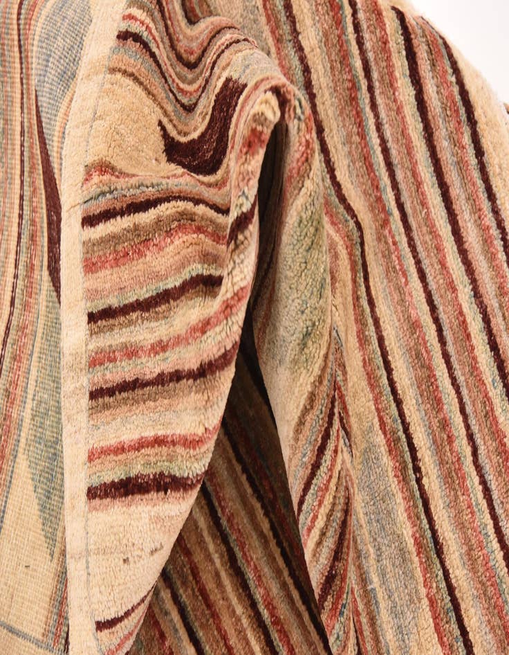 Detail image of  6' x 7' 10  Hand Knotted Modern Ziegler Rug