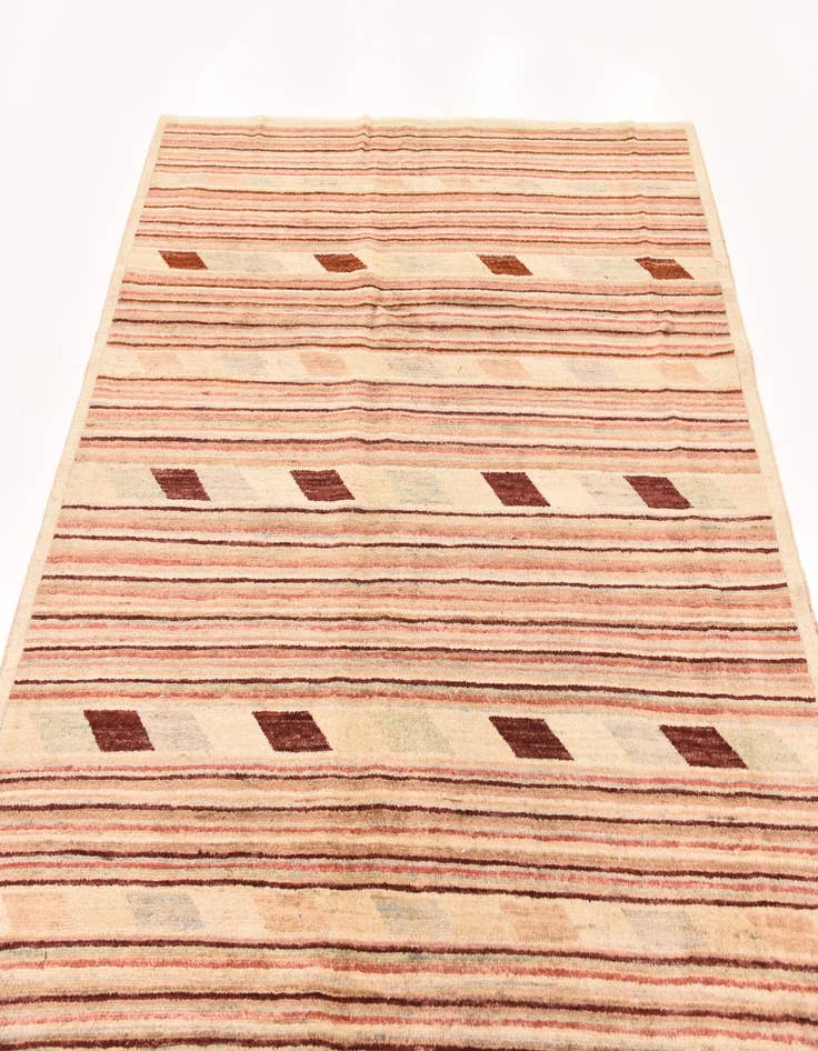 Detail image of  6' x 7' 10  Hand Knotted Modern Ziegler Rug