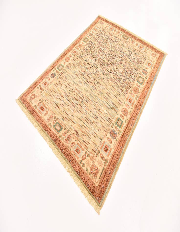 Detail image of  4' 10 x 6' 7  Hand Knotted Modern Ziegler Rug