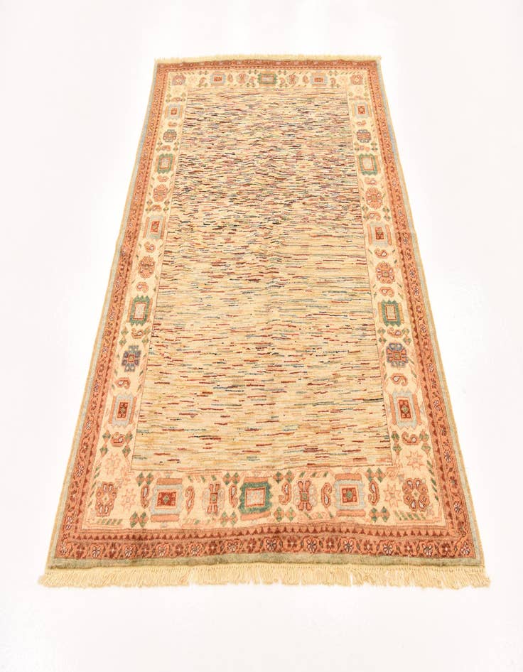 Detail image of  4' 10 x 6' 7  Hand Knotted Modern Ziegler Rug