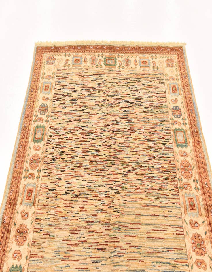 Detail image of  4' 10 x 6' 7  Hand Knotted Modern Ziegler Rug