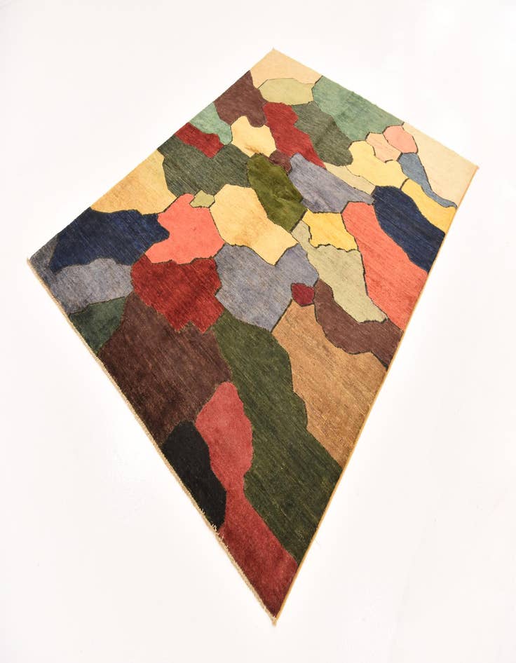 Detail image of  5' 10 x 7' 6  Hand Knotted Modern Ziegler Rug