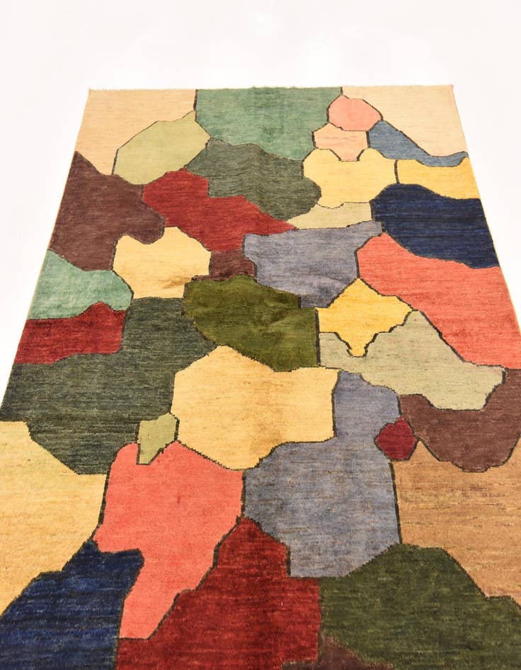 Detail image of  5' 10 x 7' 6  Hand Knotted Modern Ziegler Rug