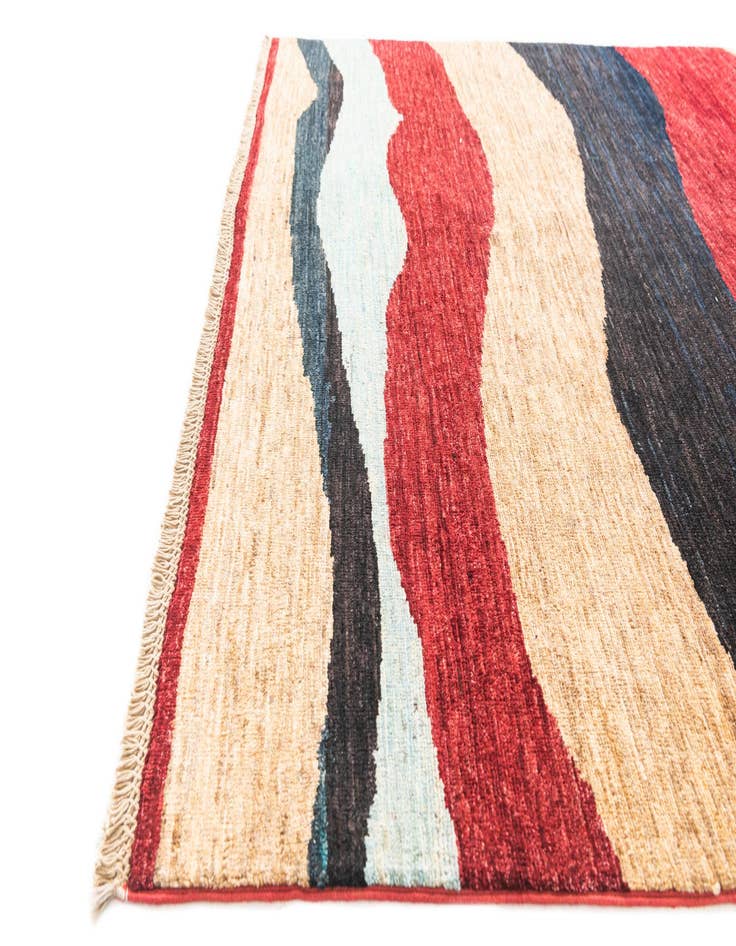 Detail image of  5' 7 x 7' 11  Hand Knotted Modern Ziegler Rug