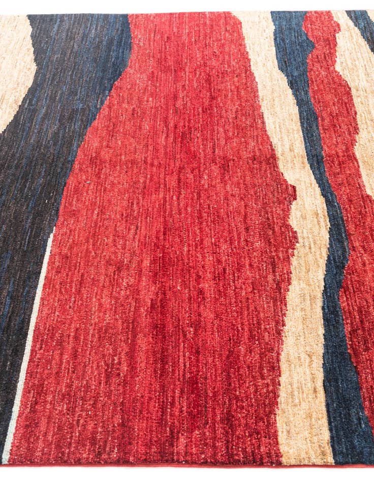 Detail image of  5' 7 x 7' 11  Hand Knotted Modern Ziegler Rug