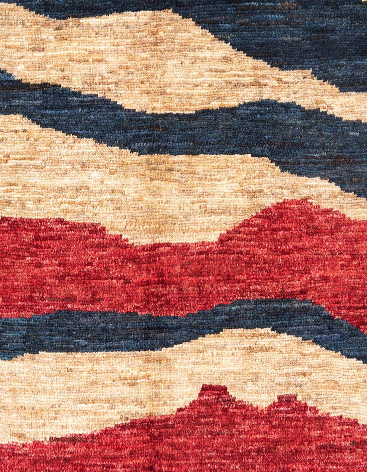 Detail image of  5' 7 x 7' 11  Hand Knotted Modern Ziegler Rug