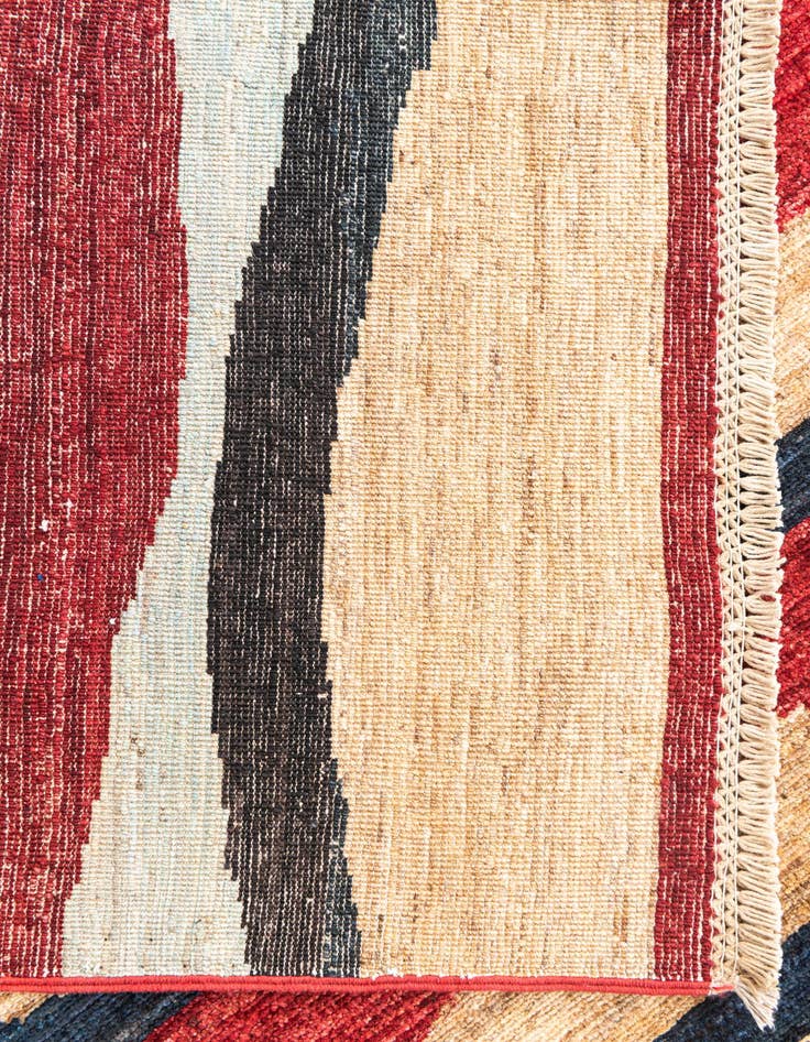 Detail image of  5' 7 x 7' 11  Hand Knotted Modern Ziegler Rug