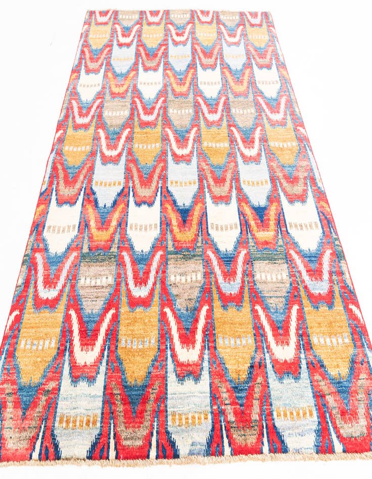 Detail image of  5' 9 x 8'  Hand Knotted Modern Ziegler Rug