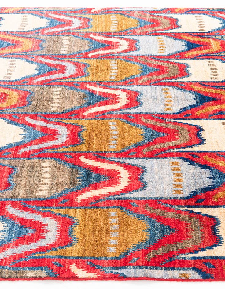 Detail image of  5' 9 x 8'  Hand Knotted Modern Ziegler Rug