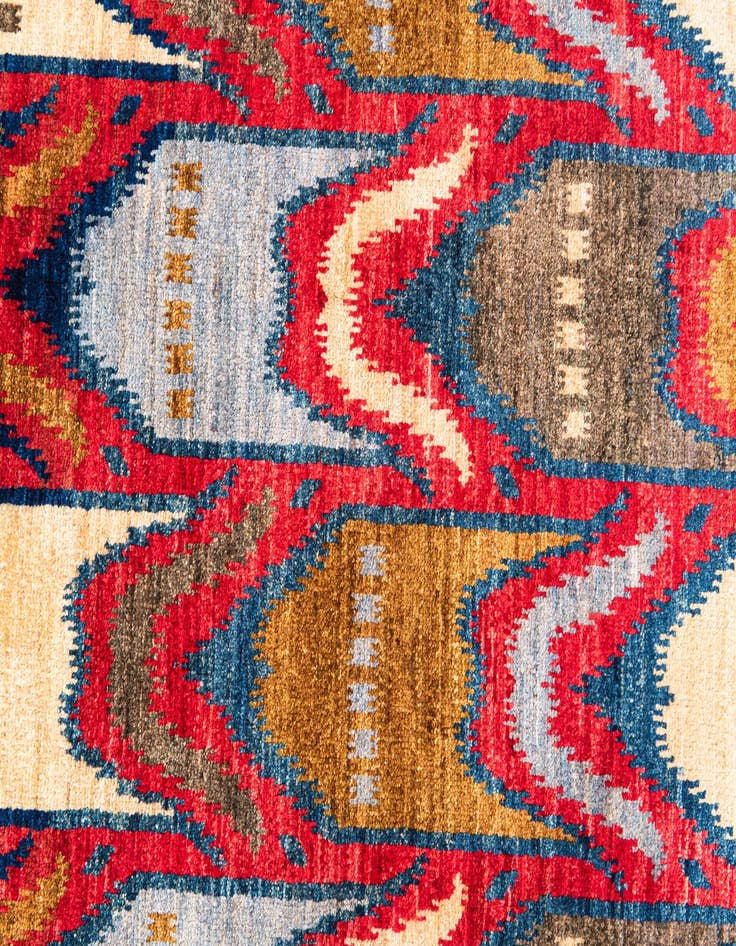 Detail image of  5' 9 x 8'  Hand Knotted Modern Ziegler Rug