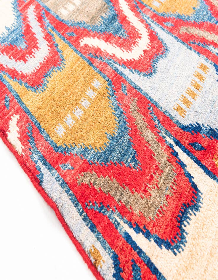Detail image of  5' 9 x 8'  Hand Knotted Modern Ziegler Rug