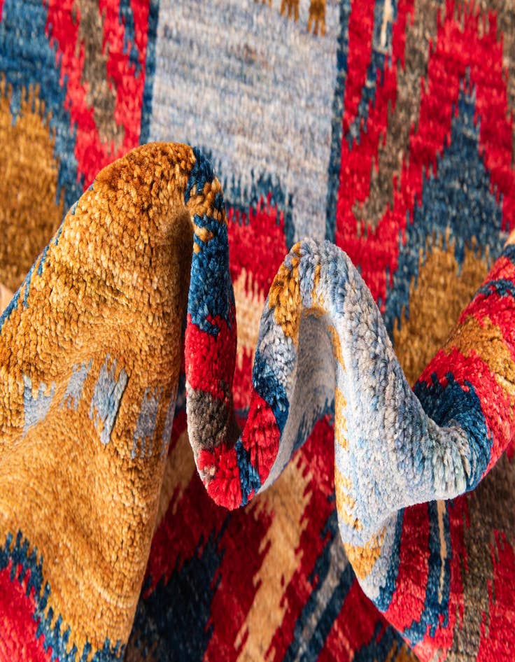 Detail image of  5' 9 x 8'  Hand Knotted Modern Ziegler Rug