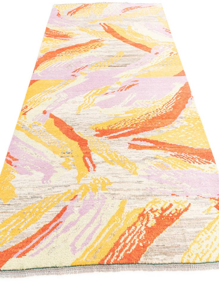 Detail image of  6' 8 x 9' 6  Hand Knotted Modern Ziegler Rug