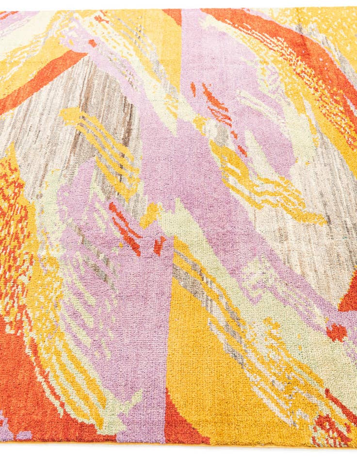 Detail image of  6' 8 x 9' 6  Hand Knotted Modern Ziegler Rug