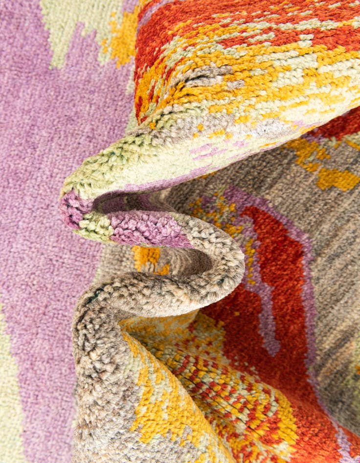 Detail image of  6' 8 x 9' 6  Hand Knotted Modern Ziegler Rug