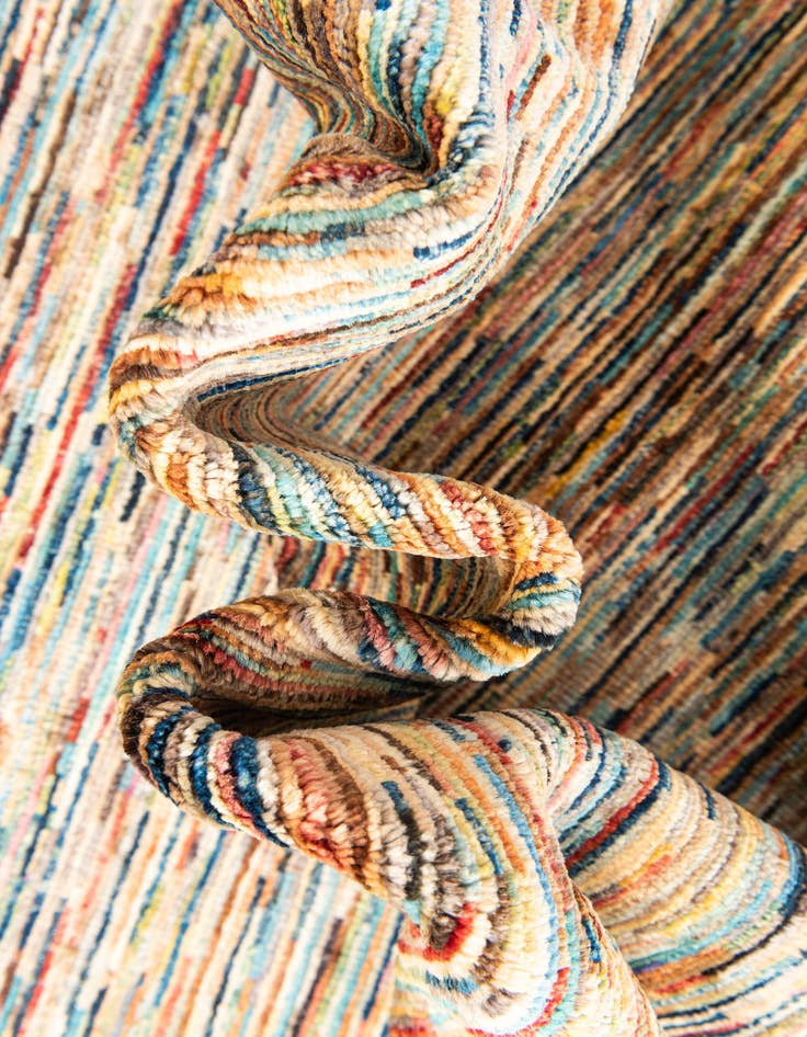 Detail image of  6' 9 x 9' 8  Hand Knotted Modern Ziegler Rug