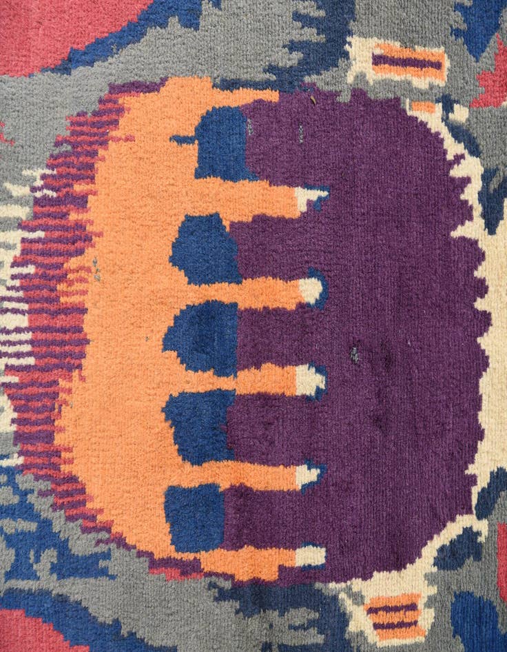 Detail image of  6' 3 x 8' 3  Hand Knotted Modern Ziegler Wool Rug