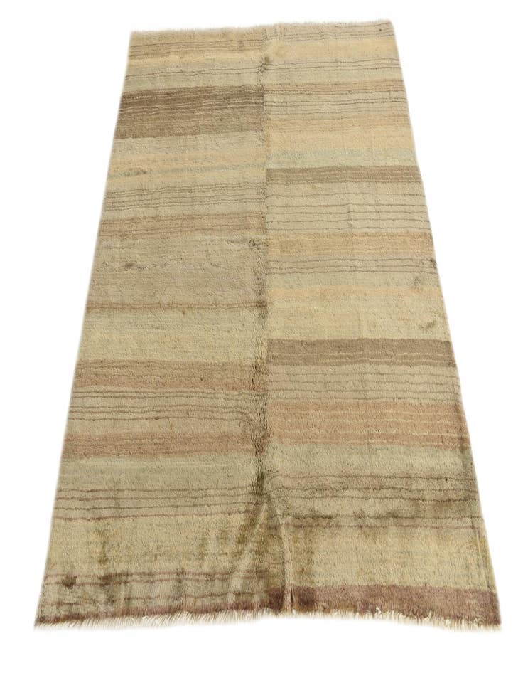 Detail image of  4' x 5'  Hand Knotted Modern Ziegler Wool Rug