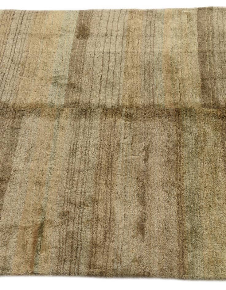Detail image of  4' x 5'  Hand Knotted Modern Ziegler Wool Rug