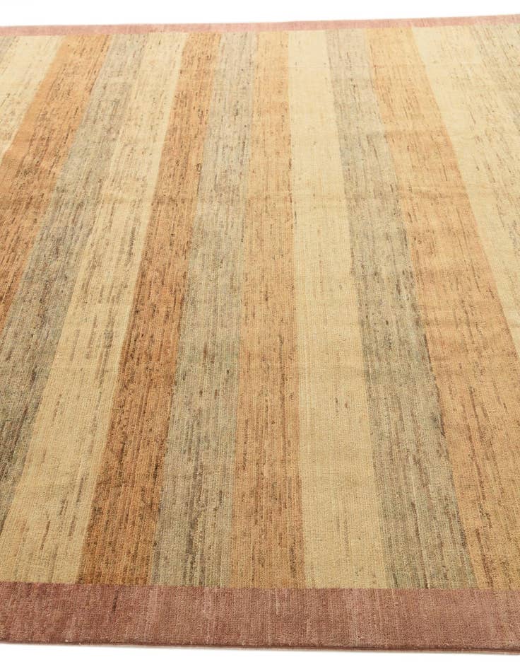 Detail image of  8' 3 x 11' 7  Hand Knotted Modern Ziegler Rug