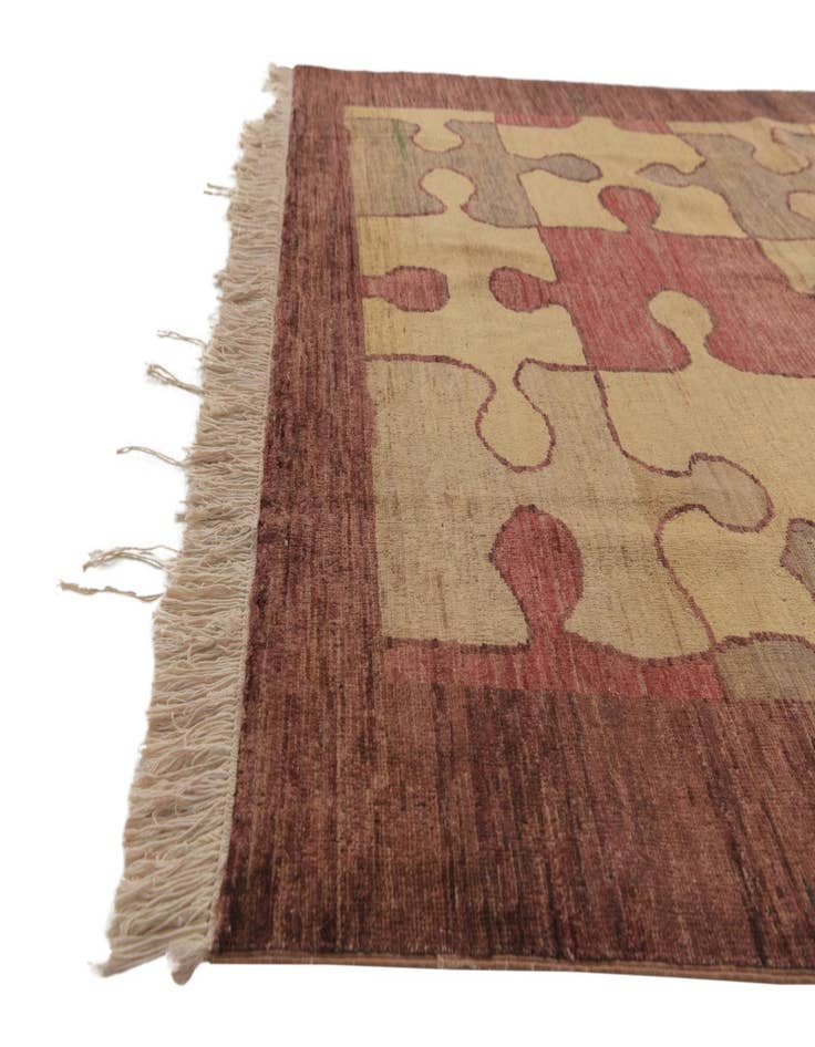 Detail image of  5' 6 x 7' 3  Hand Knotted Modern Ziegler Rug