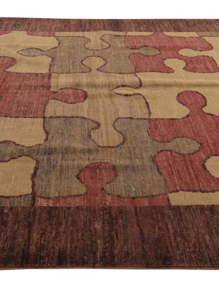 Detail image of  5' 6 x 7' 3  Hand Knotted Modern Ziegler Rug