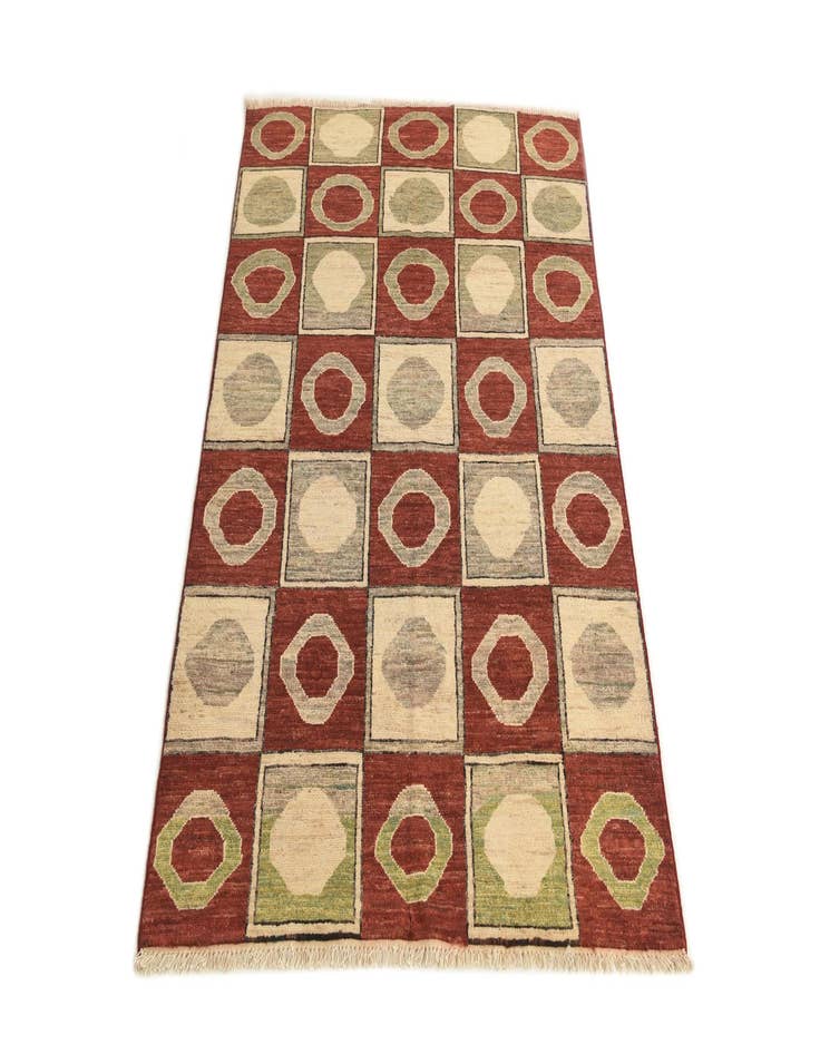 Detail image of  3' 9 x 5' 6  Hand Knotted Modern Ziegler Rug