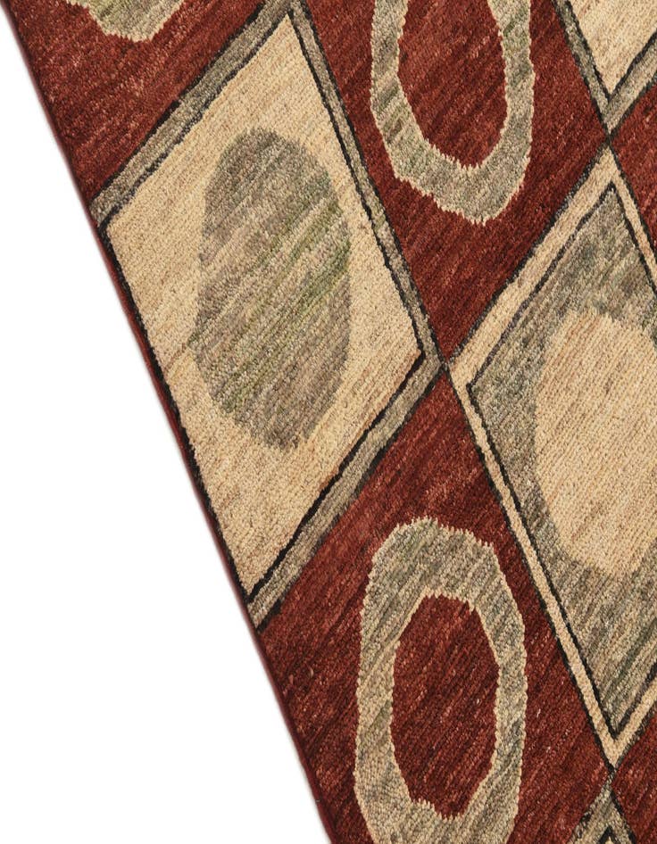 Detail image of  3' 9 x 5' 6  Hand Knotted Modern Ziegler Rug