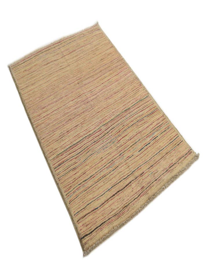 Detail image of  3' 4 x 4' 10  Hand Knotted Modern Ziegler Rug