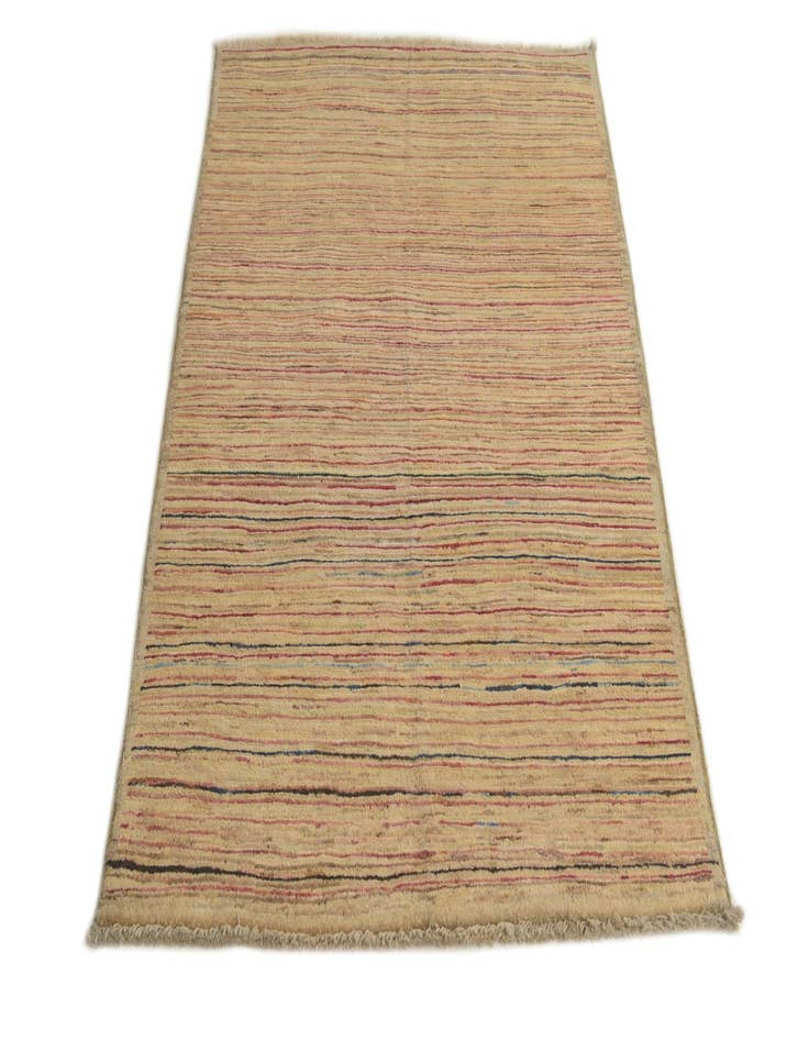 Detail image of  3' 4 x 4' 10  Hand Knotted Modern Ziegler Rug