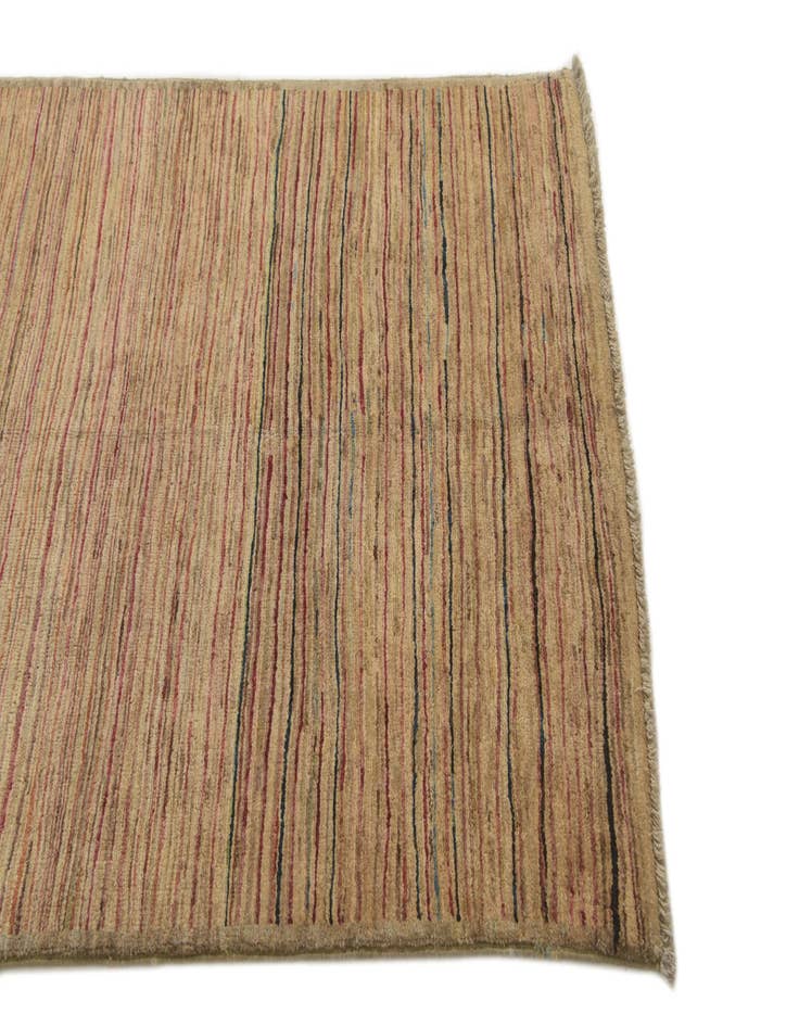 Detail image of  3' 4 x 4' 10  Hand Knotted Modern Ziegler Rug