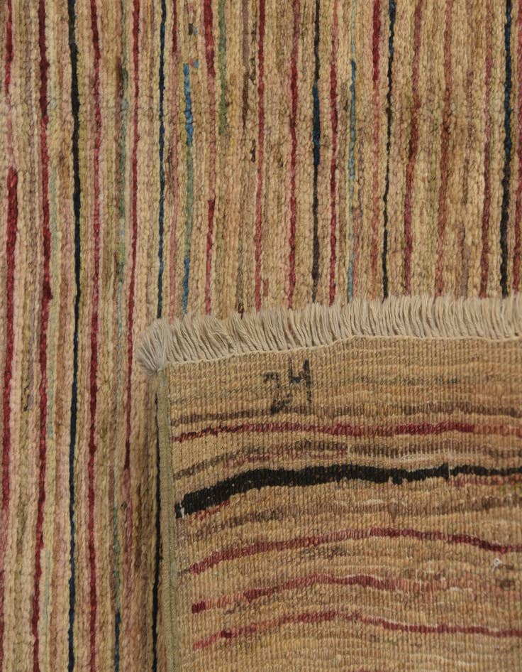 Detail image of  3' 4 x 4' 10  Hand Knotted Modern Ziegler Rug
