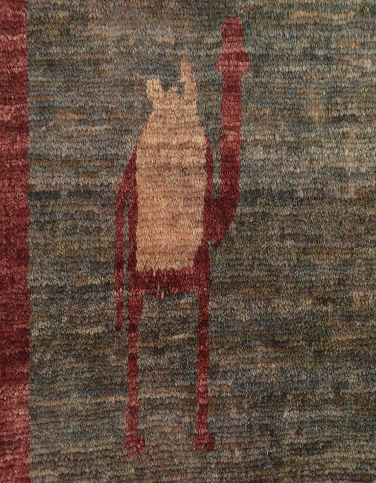 Detail image of  5' 7 x 7' 8  Hand Knotted Modern Ziegler Rug