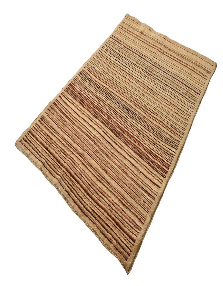 Detail image of  3' 4 x 4' 11  Hand Knotted Modern Ziegler Rug