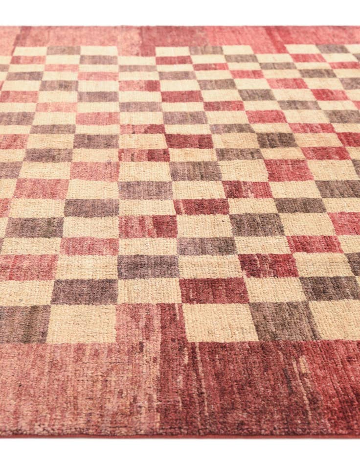 Detail image of  4' 1 x 6'  Hand Knotted Modern Ziegler Rug