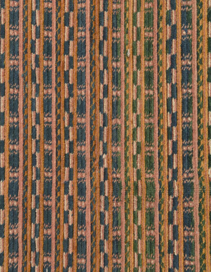 Detail image of  4' 6 x 6' 7  Hand Knotted Modern Ziegler Rug