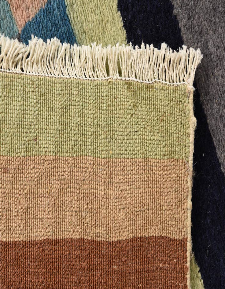 Detail image of  5' 5 x 7' 3  Hand Knotted Modern Ziegler Rug