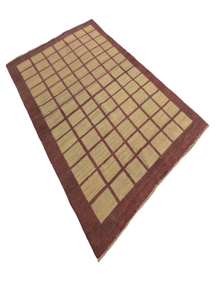 Detail image of  5' 10 x 9'  Hand Knotted Modern Ziegler Oriental Rug