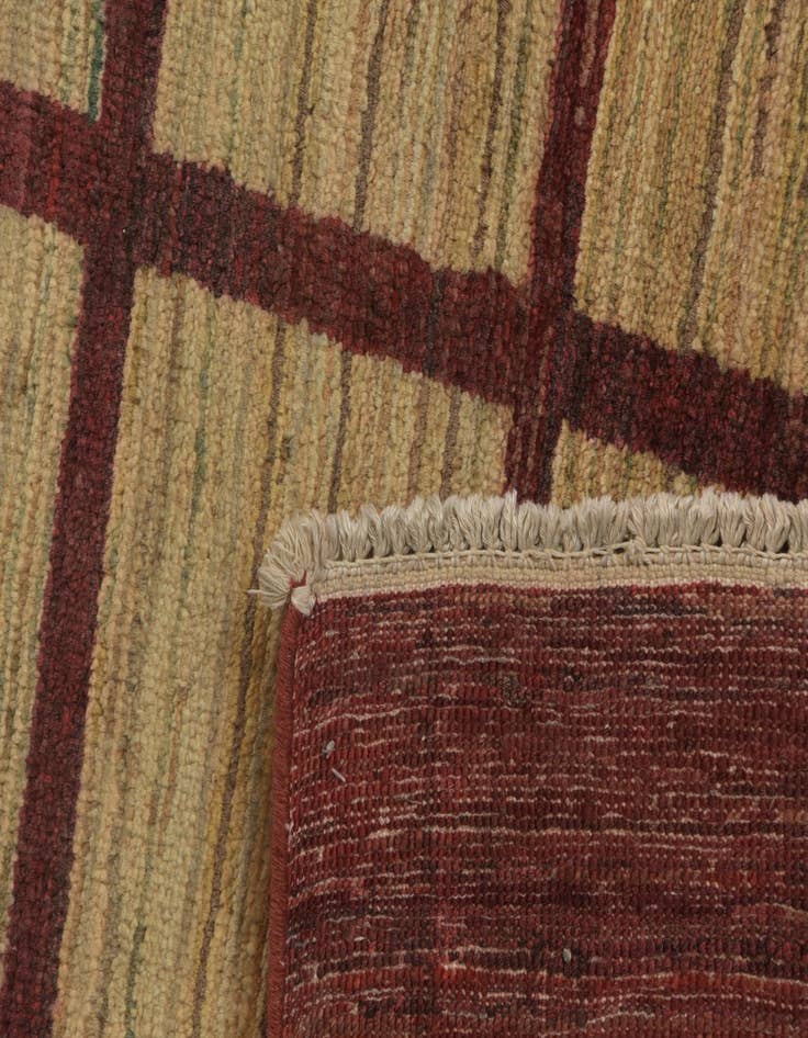 Detail image of  5' 10 x 9'  Hand Knotted Modern Ziegler Oriental Rug