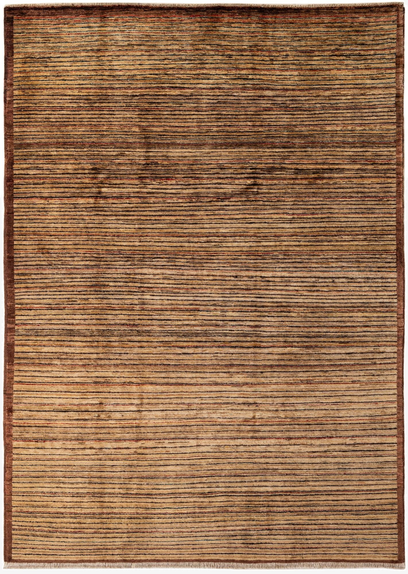 6' 10 x 9' 5  Hand Knotted Modern Ziegler Wool Rug