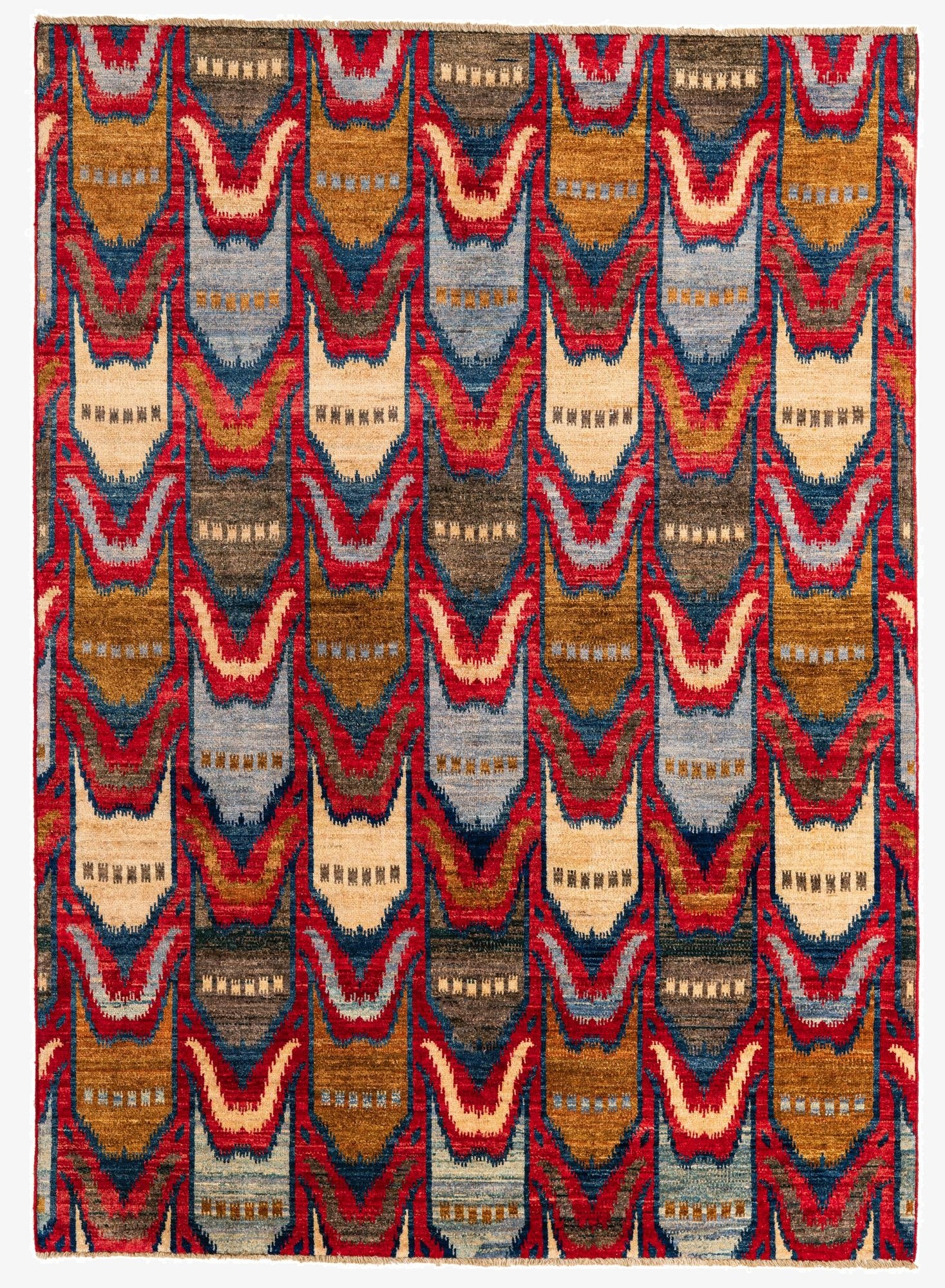  5' 9 x 8'  Hand Knotted Modern Ziegler Rug