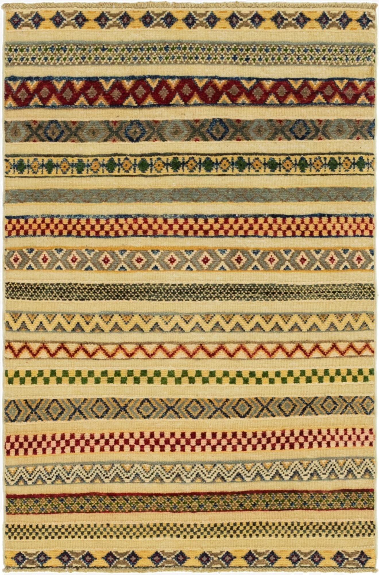  2' 7 x 4' 1  Hand Knotted Modern Ziegler Rug