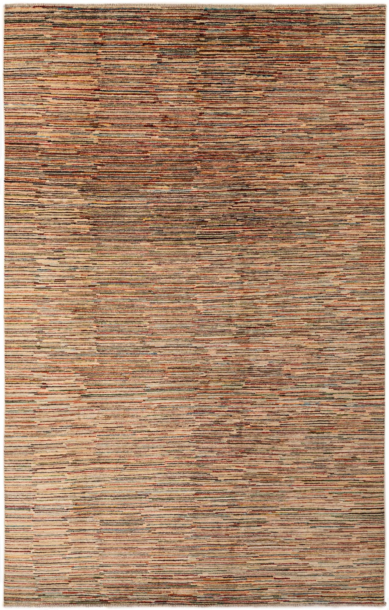  6' 3 x 9' 9  Hand Knotted Modern Ziegler Wool Rug