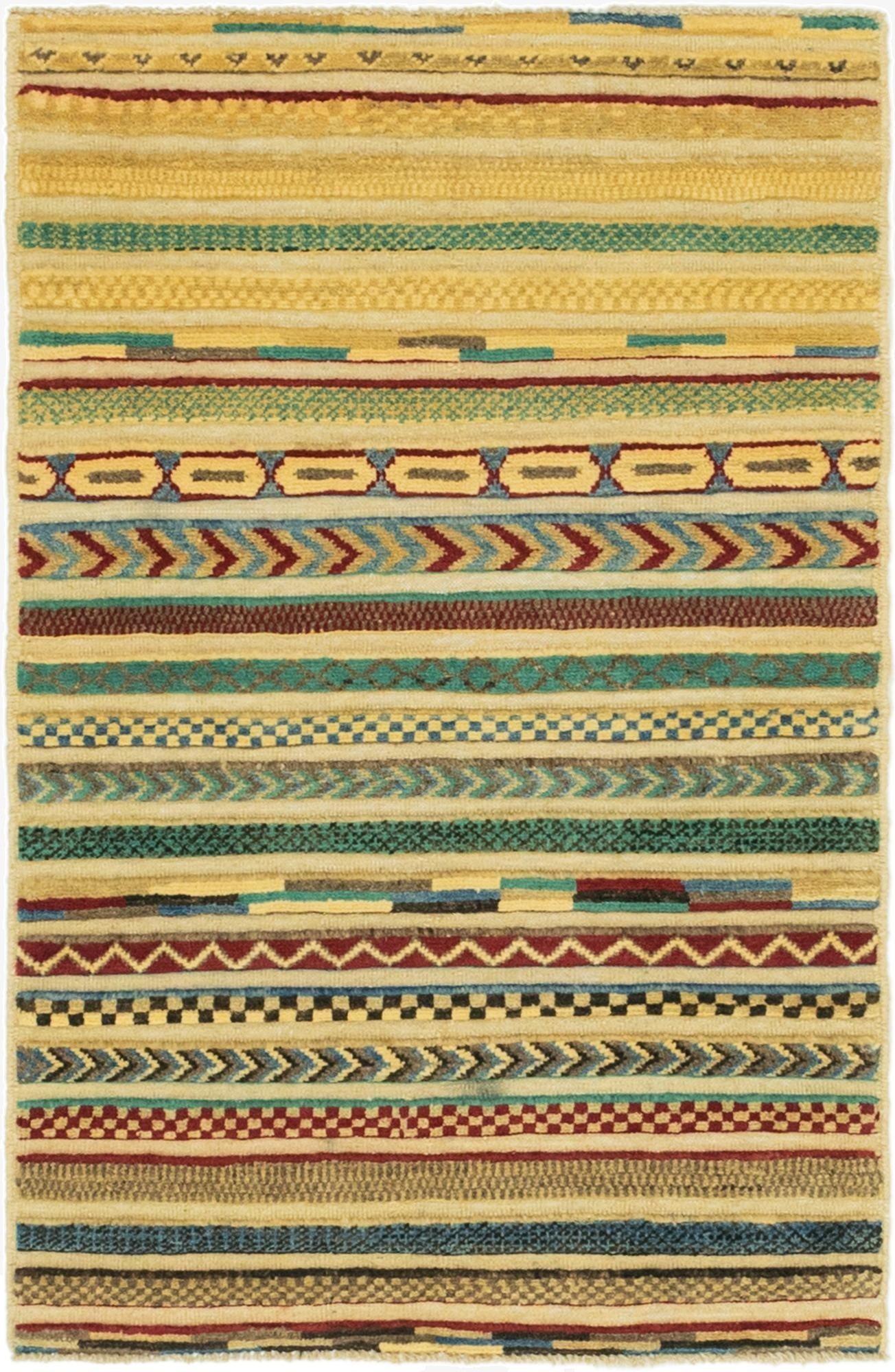  2' 7 x 3' 11  Hand Knotted Modern Ziegler Rug