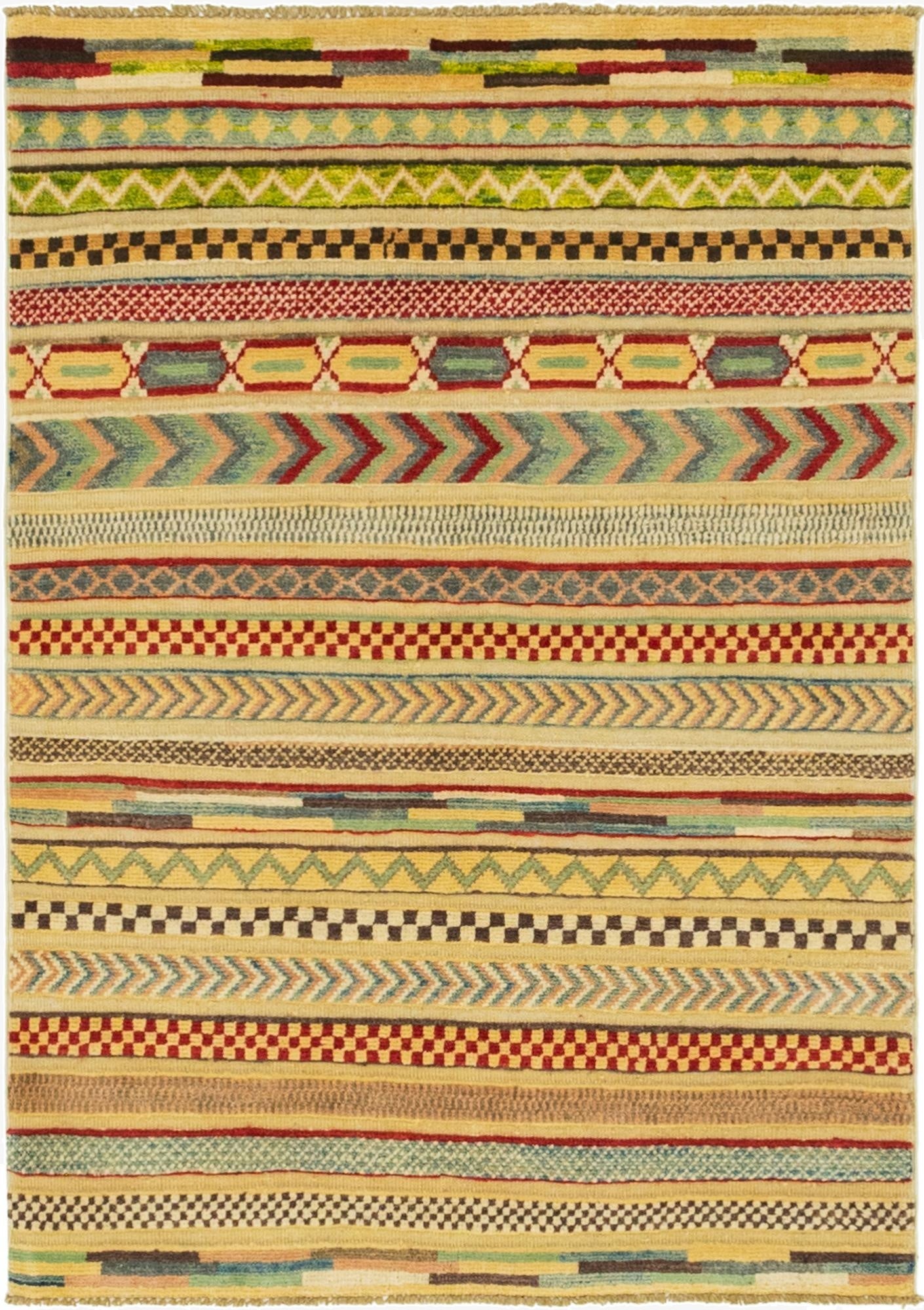  2' 8 x 3' 11  Hand Knotted Modern Ziegler Rug