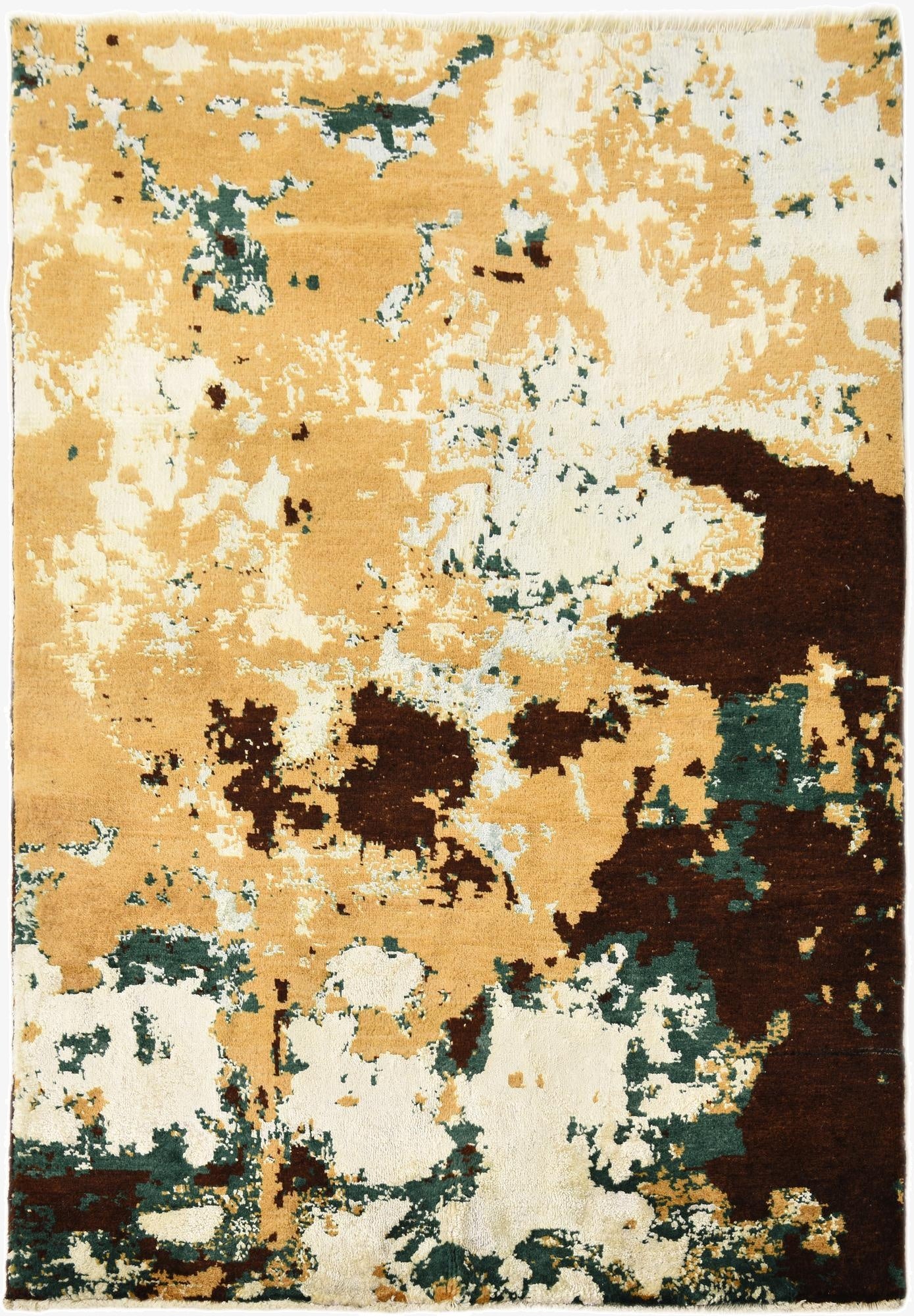  4' 1 x 6'  Hand Knotted Modern Ziegler Rug