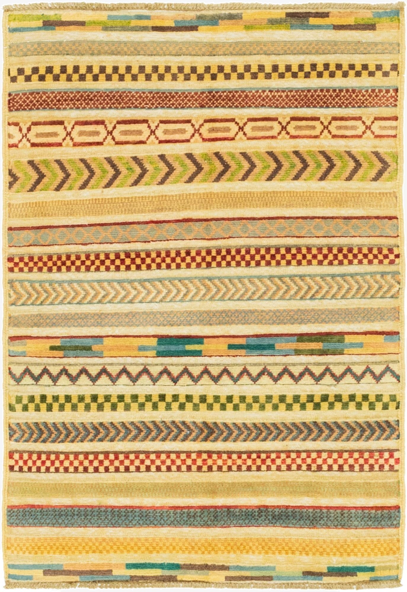  2' 8 x 4'  Hand Knotted Modern Ziegler Rug