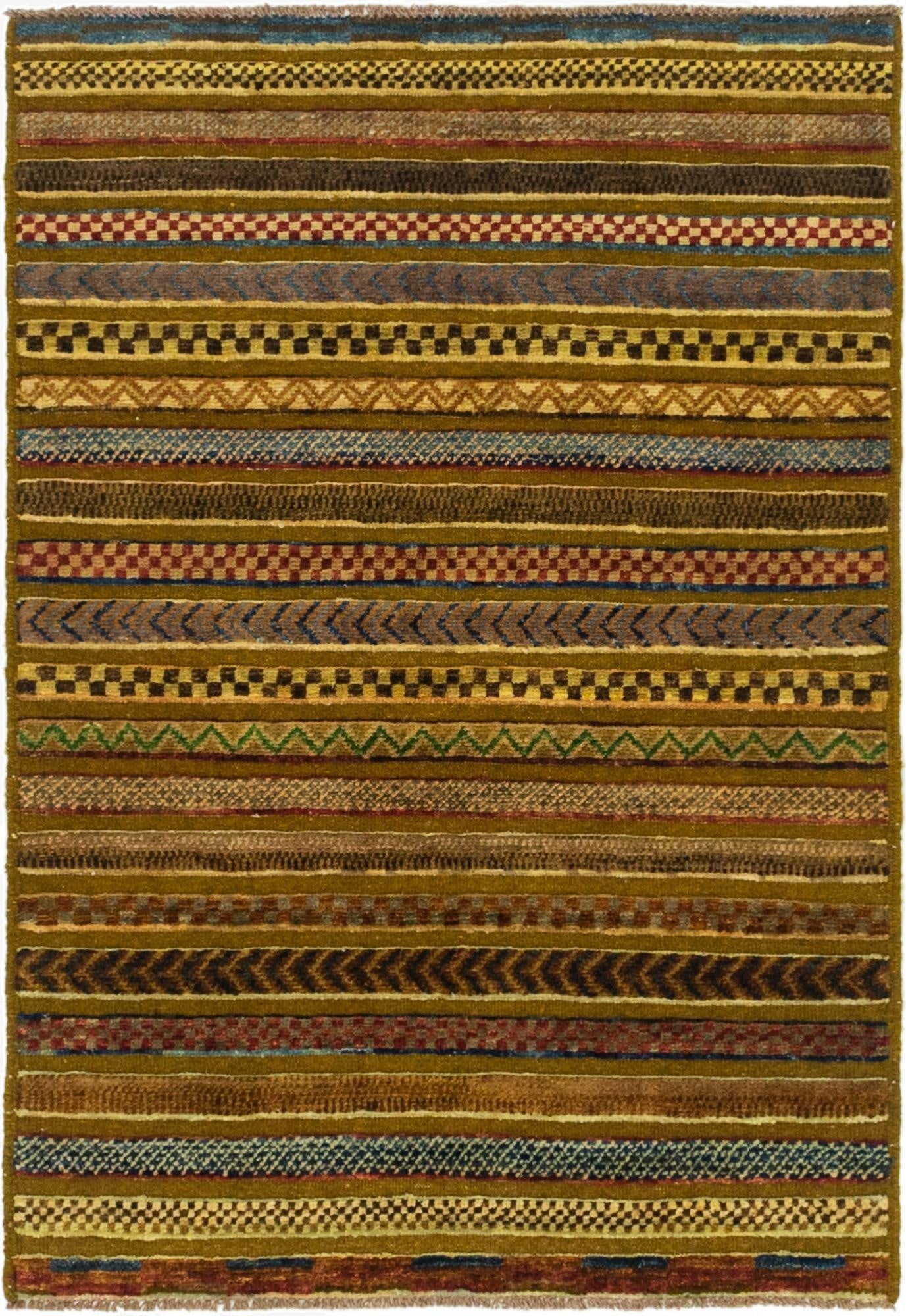  2' 9 x 4' 1  Hand Knotted Modern Ziegler Rug