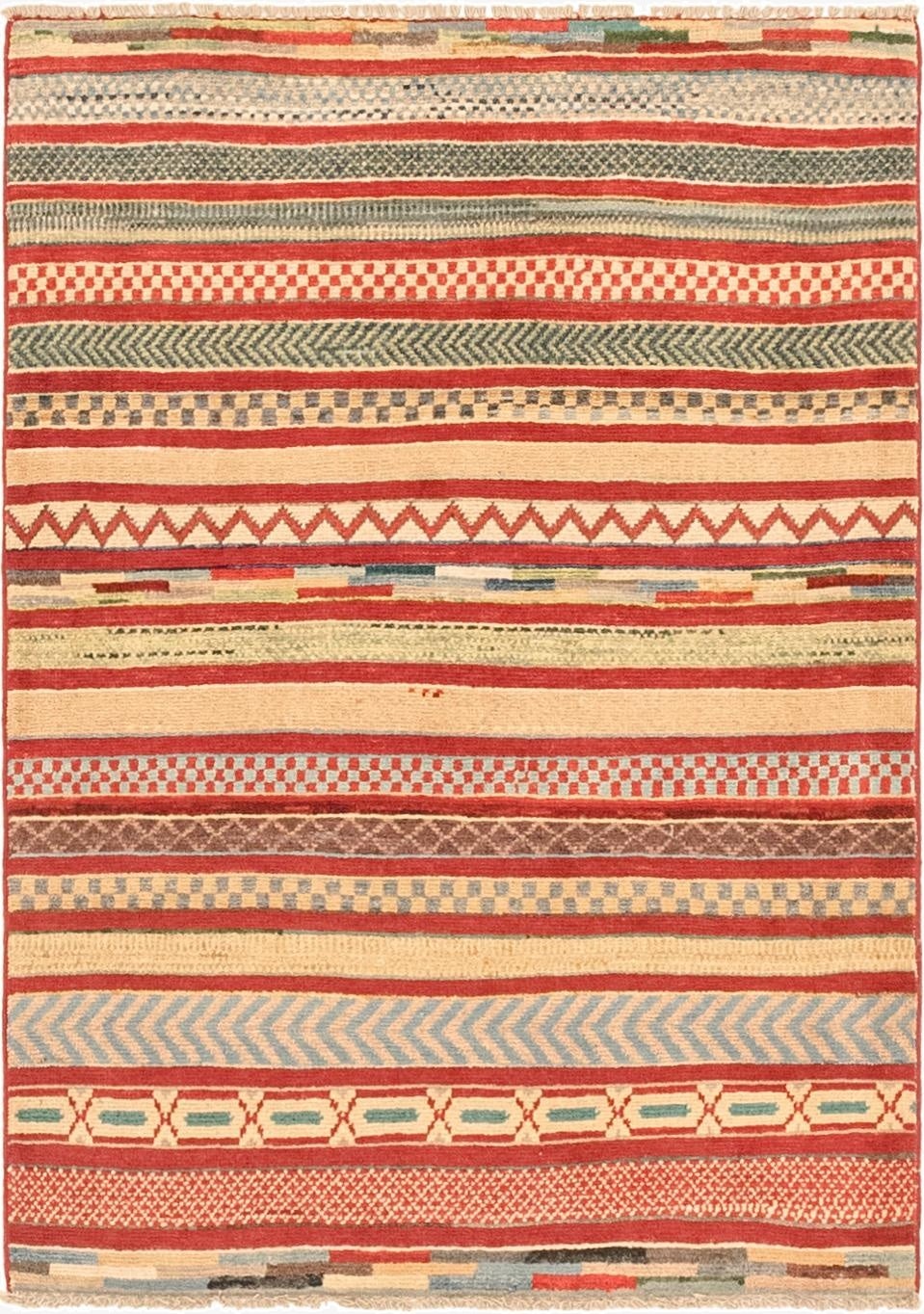  2' 9 x 4' 3  Hand Knotted Modern Ziegler Rug