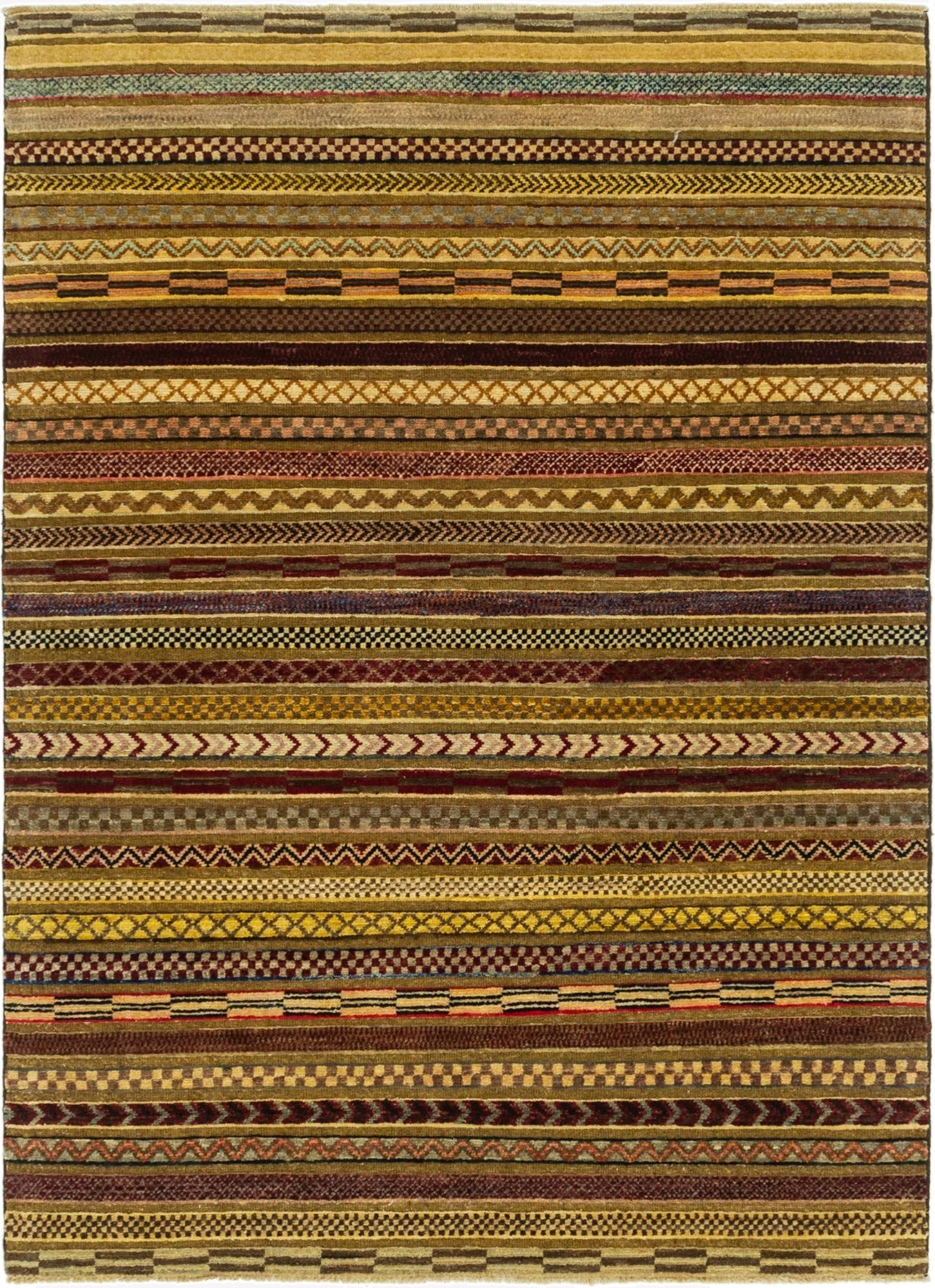  4' x 5' 10  Hand Knotted Modern Ziegler Rug